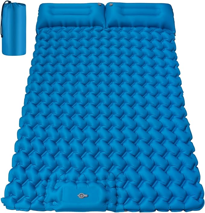 Double the Space, Double the Comfort: Why This 4″ Extra Thick Inflatable Sleeping Pad Is the Ultimate 2-Person Camping Solution