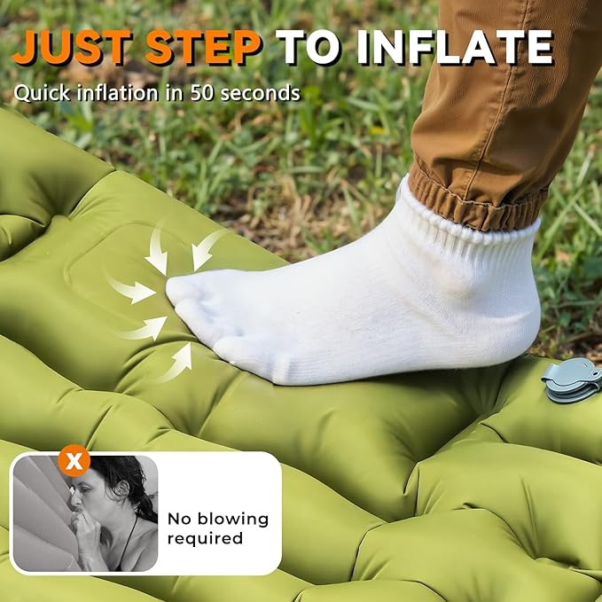 50 Seconds to Dreamland: The Sleeping Pad That Inflates with Your Foot, Cuddles with Another, and Weighs Almost Nothing