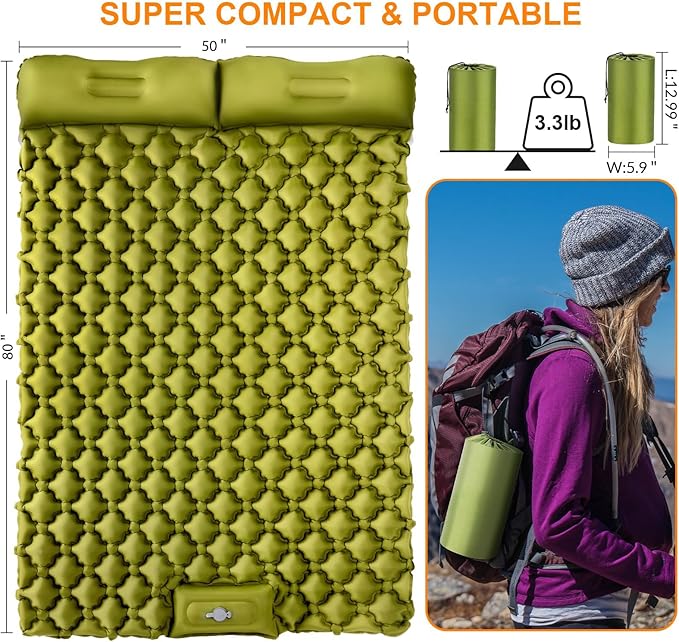 The 3‑Pound Miracle: Why This Ultralight Double Sleeping Pad with a 1‑Minute Foot Pump Is the Only Camping Mattress