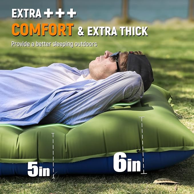 The 30-Second Ticket to Backcountry Bliss: Why the Myxslop 5-Inch Camping Sleeping Pad with Built-in Foot Pump Is Redefining Outdoor Sleep