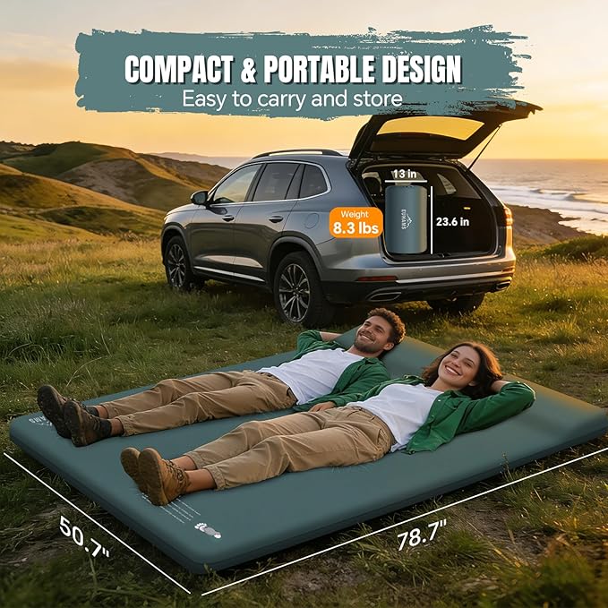  The Memory Foam Revolution: EUHAMS Camping Sleeping Pad – Self‑Inflating, 4‑Season, and Shockingly Comfortable at 2.3 Inches