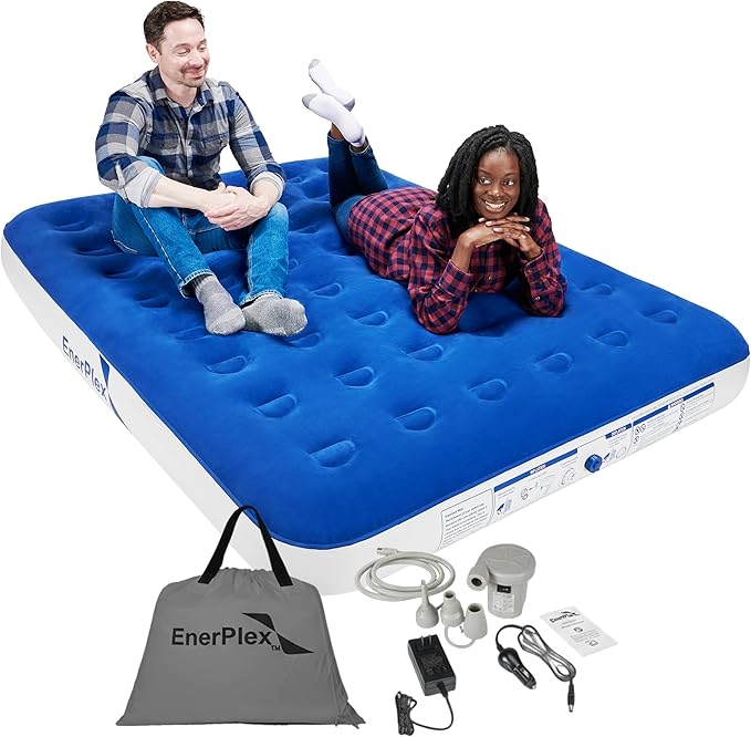 9 Inches of Elevated Comfort: Why the EnerPlex Queen Air Mattress with Built-in Pump Is the Ultimate Portable Bed for Camping, Guests, and Travel